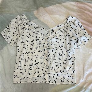 Stylish Black and White Women's Top